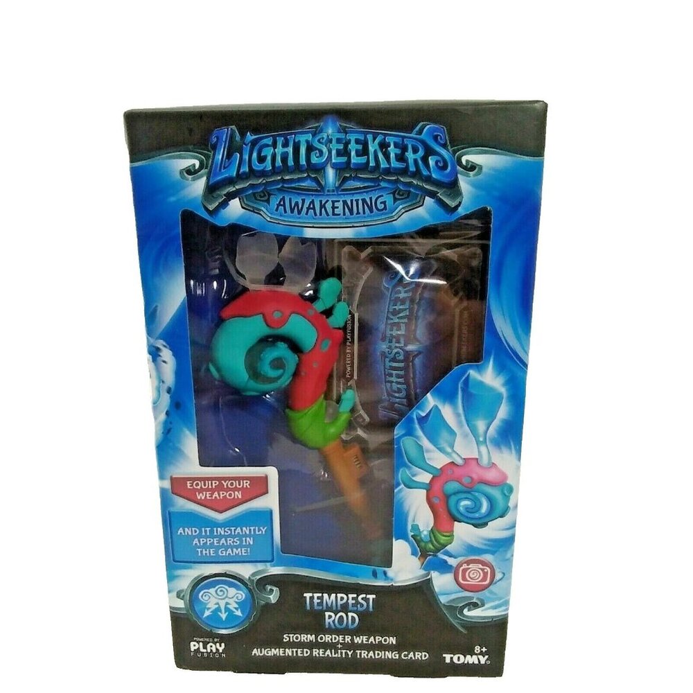 TOMY Lightseekers Awakening Weapon Pack and AR Trading Card Tempest Rod